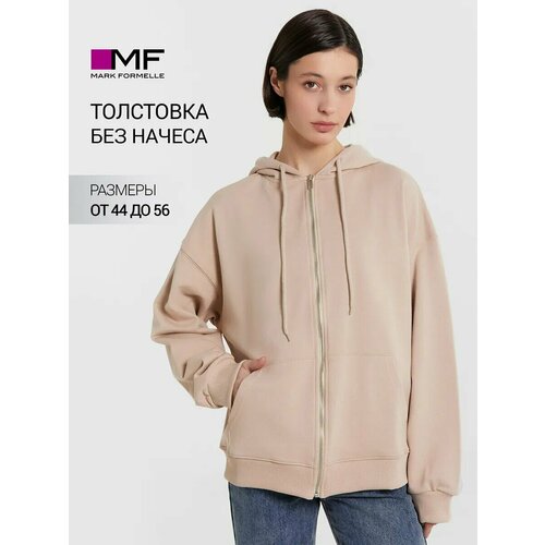 Толстовка MARK FORMELLE дли женщин, размер 164/170-108-114, , Холодный бежевый