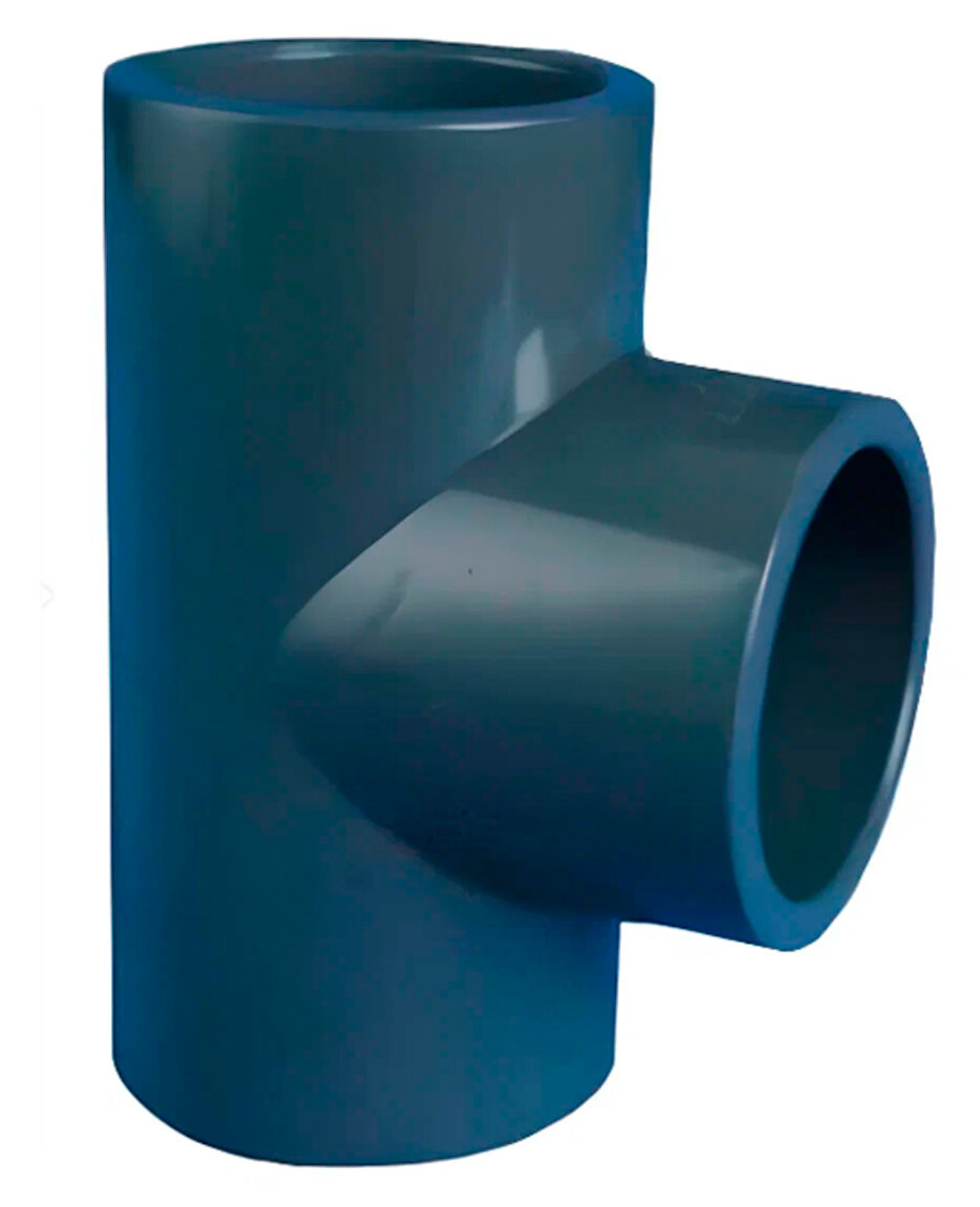 Тройник 90 град. клей-клей д.63 (КНР), неразборный, 10 бар / Трубы и фитинги