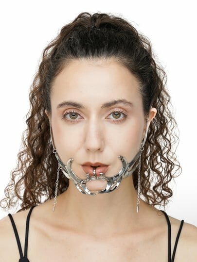 Маска в стиле киберпанк / Маска карнавальная / Украшение на лицо