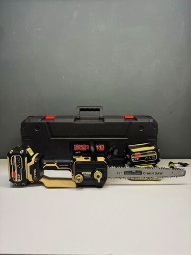 Изображение товара Fengbao, новинка, Аккумуляторная цепная пила FB-8306, 2000Вт, 12", 2АКБ 21Вх6.0Ач