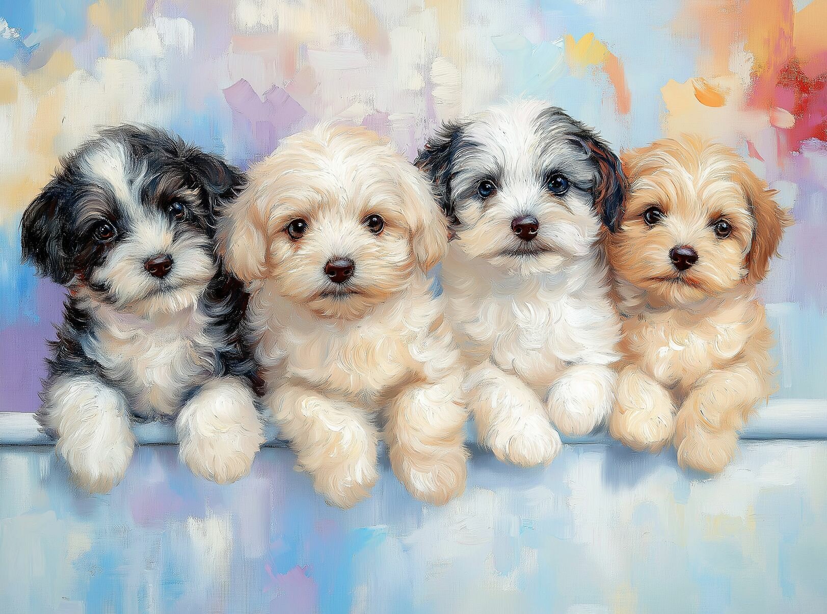 Пазл Алма мини 150 деталей. Щенячий квартет — фото 1