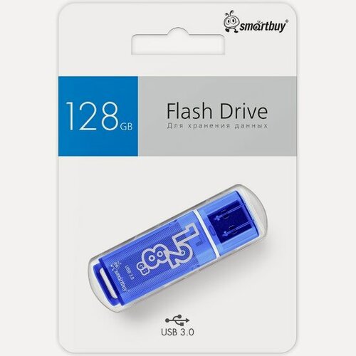 Изображение товара USB флешка Smartbuy 128Gb Glossy dark blue USB 3.0