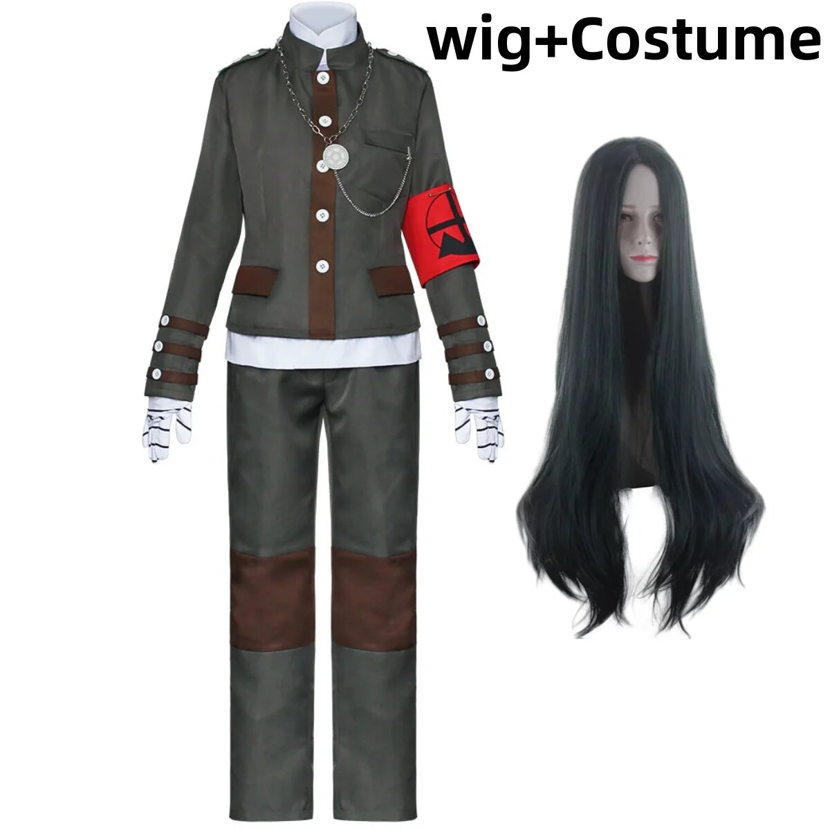 Аниме-игра Korekiyo Shinguji, карнавальный костюм, парик, темно-зеленая военная форма, пальто, шляпа, полный комплект, карнавальный костюм для мужчин и женщин на Хэллоуин