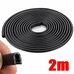 Уплотнитель дверной Type A Black 2m