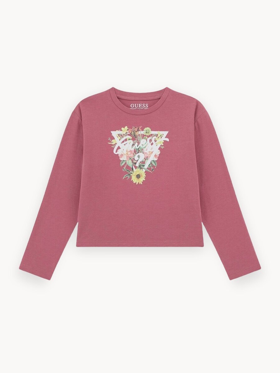 Лонгслив GUESS, размер 14 лет, красный