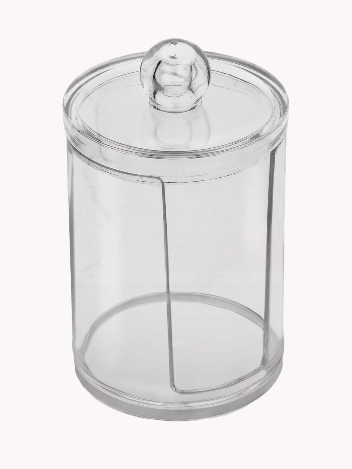 Контейнер для ватных дисков Картофан, прозрачный пластиковый