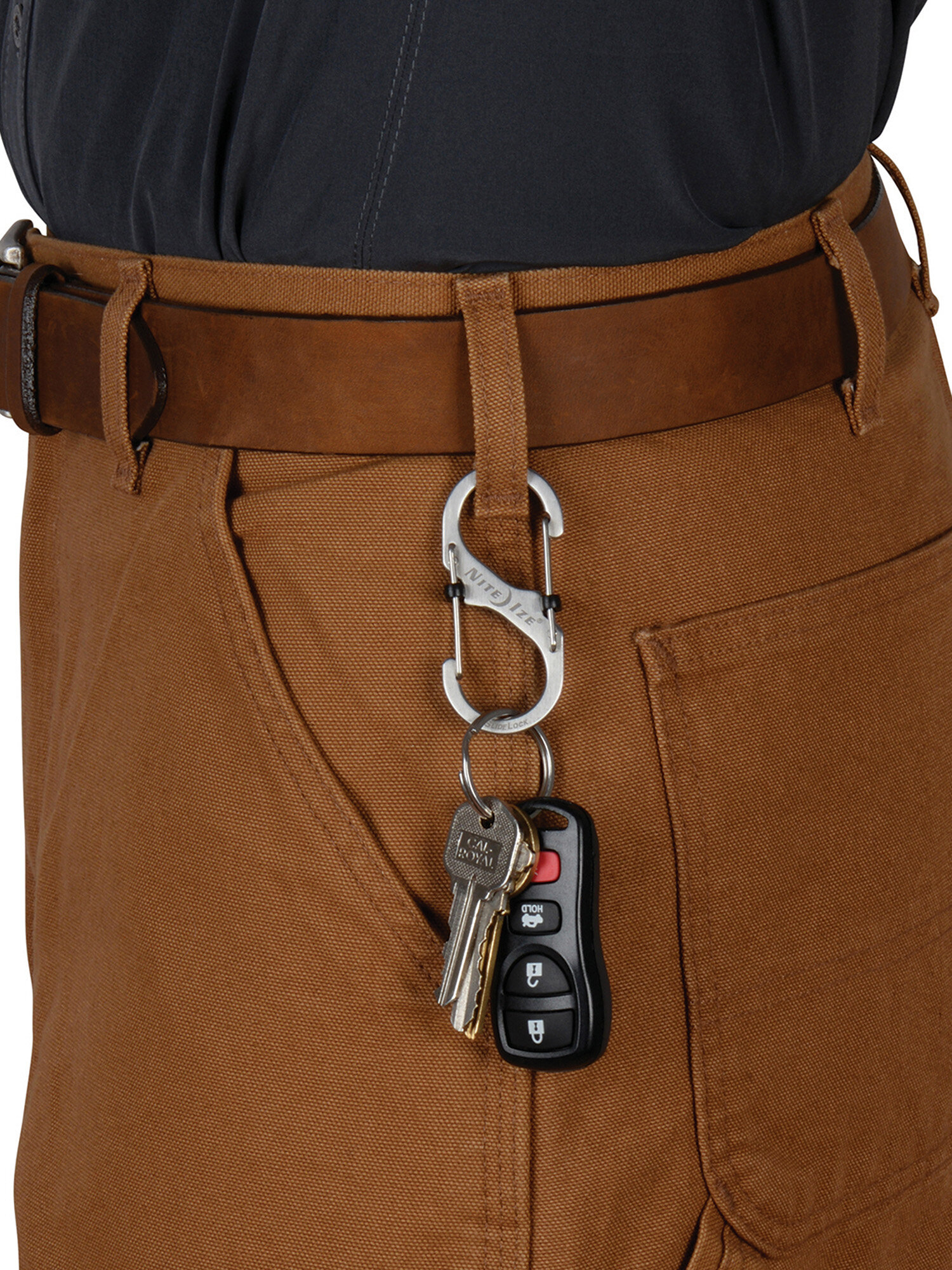 Брелок-карабин Nite Ize, стальной — фото 1