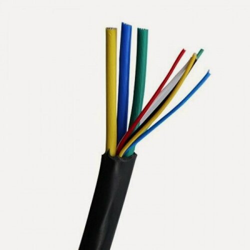 Изображение товара Провод кабель на мотор колесо на метраж S сечение 3x3.0мм2 + 6x0.2мм2 общий D 7.5мм