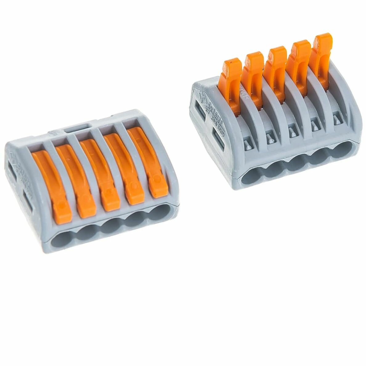 Клемма WAGO 222-415 40 шт быстрозажимные на 5 проводов медь