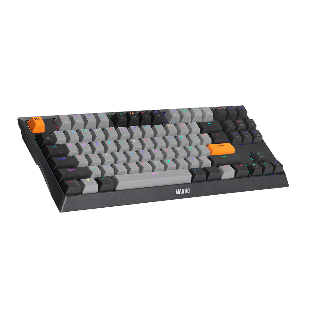 Механическая игровая клавиатура MARVO KG980B EN-B, RGB-подсветка, черная — фото 1
