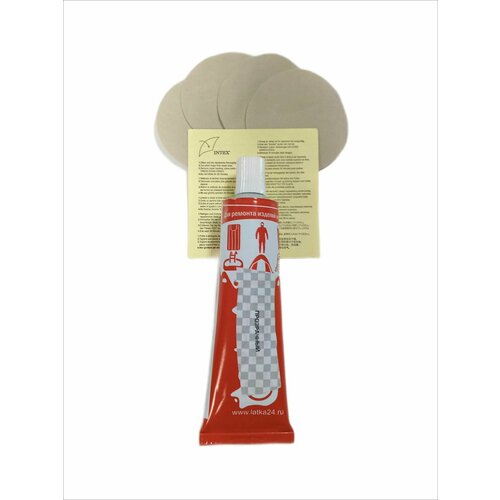 Набор для ремонта надувных матрасов Молочный круг 5см