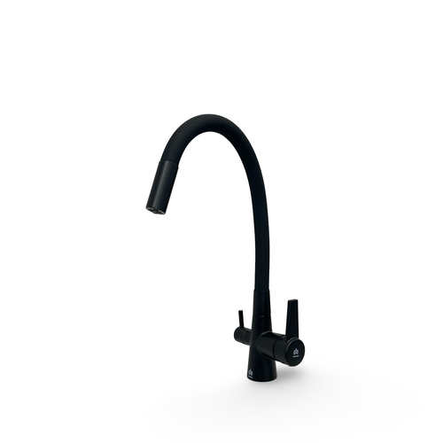 Смеситель для кухни G-1907 Black с возможностью подключения фильтра