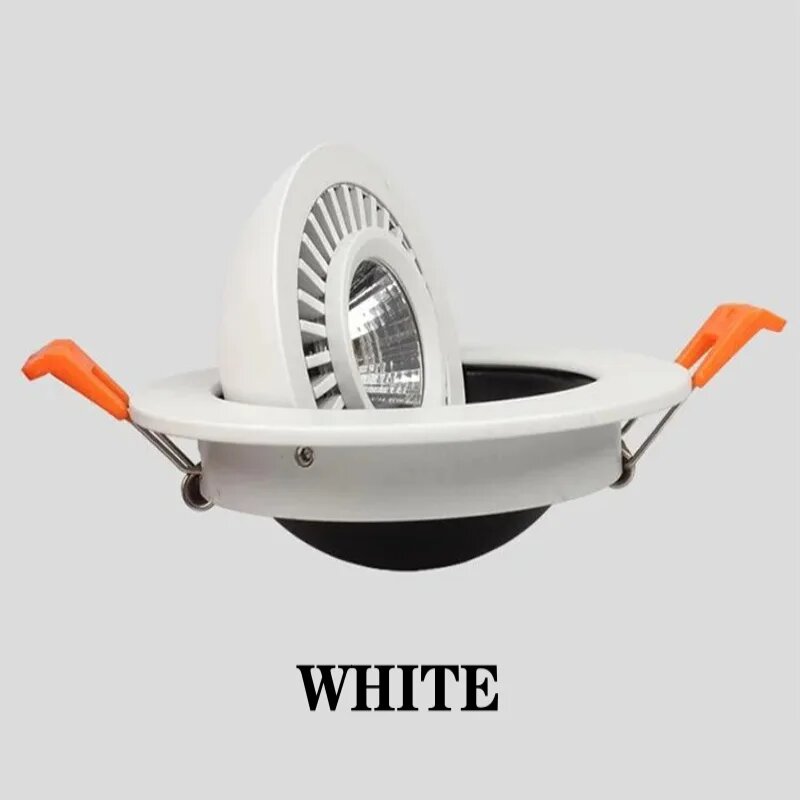 Точечный светодиодный светильник FUPB, белый/черный, 7-20 Вт, 7W Dimmable, White, Natural white 4000K, Белый