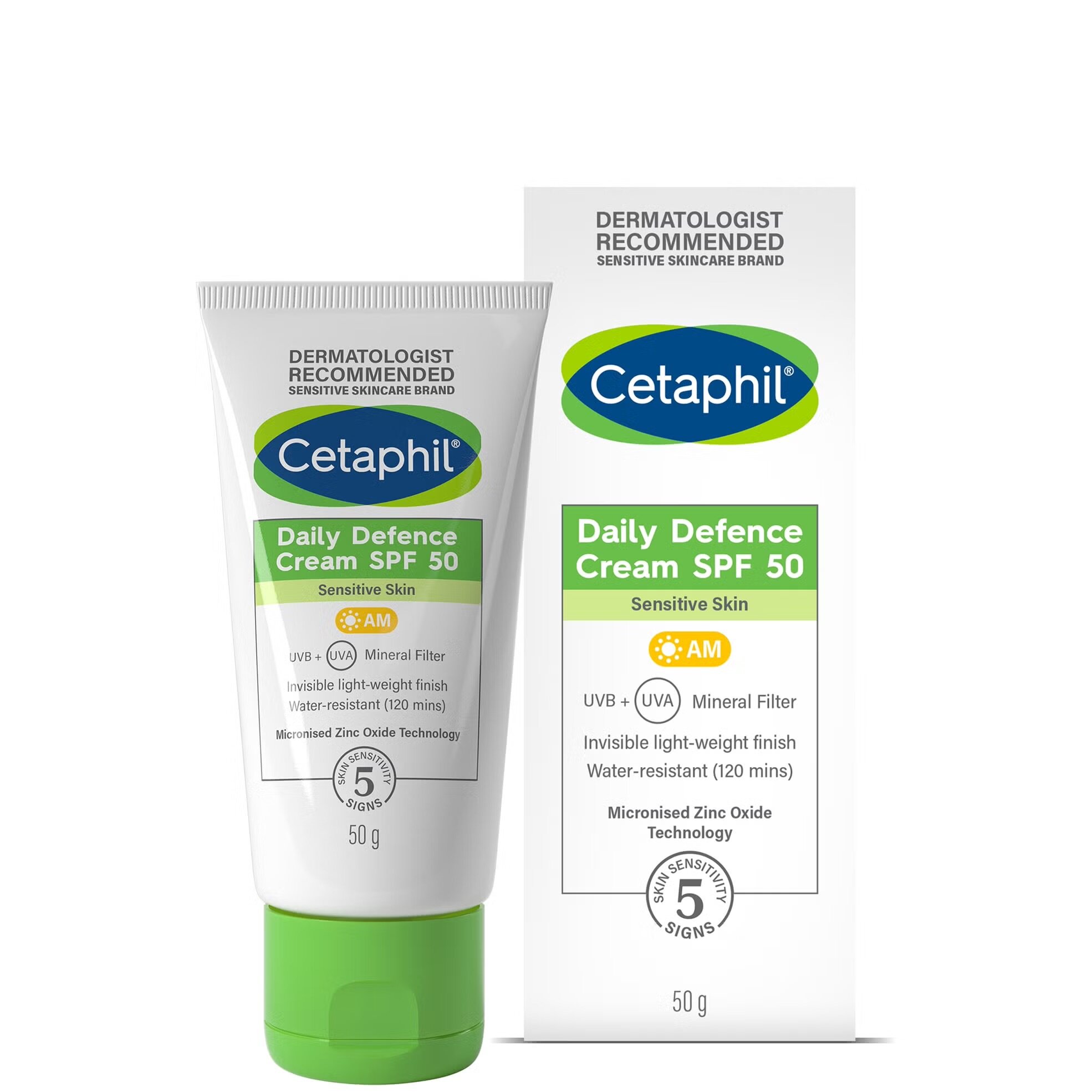 Cetaphil солнцезащитный крем Daily Defence Cream SPF50 with UVA/UVB Filters 50g