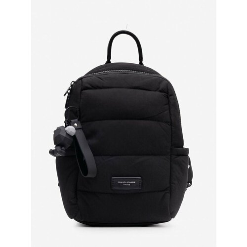 Рюкзак David Jones 7479, текстиль, чёрный, для города, широкие лямки