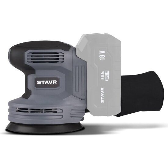 Эксцентриковая шлифовальная машина Ставр 18V UNI-M 125 мм Stavr SOS 18-125V (без акб и зу круг мешок)