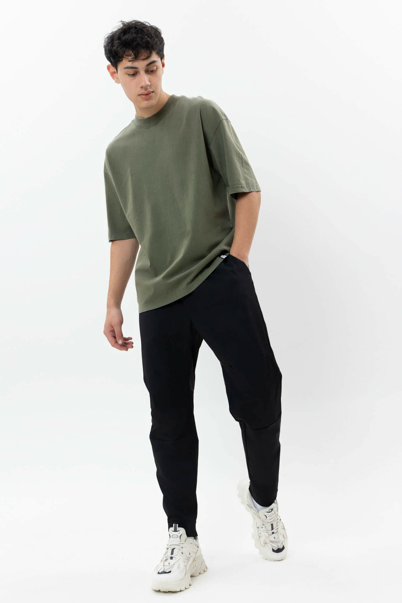 Брюки джоггеры TERRA PRO, размер 33, black