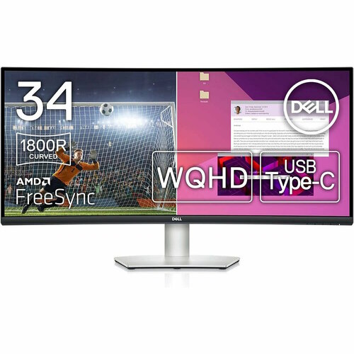 Монитор Dell 34 S3423DWC Curved USB-C Monitor 3440x1440 UWQHD 100Hz VA 219 30001 57907₽