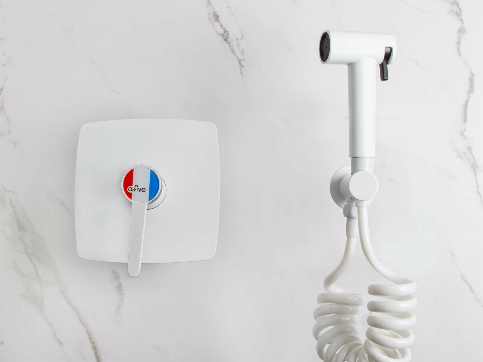 Гигиенический душ для биде встраиваемый a-five Lotus D35 белый (А5-0750) — фото 1