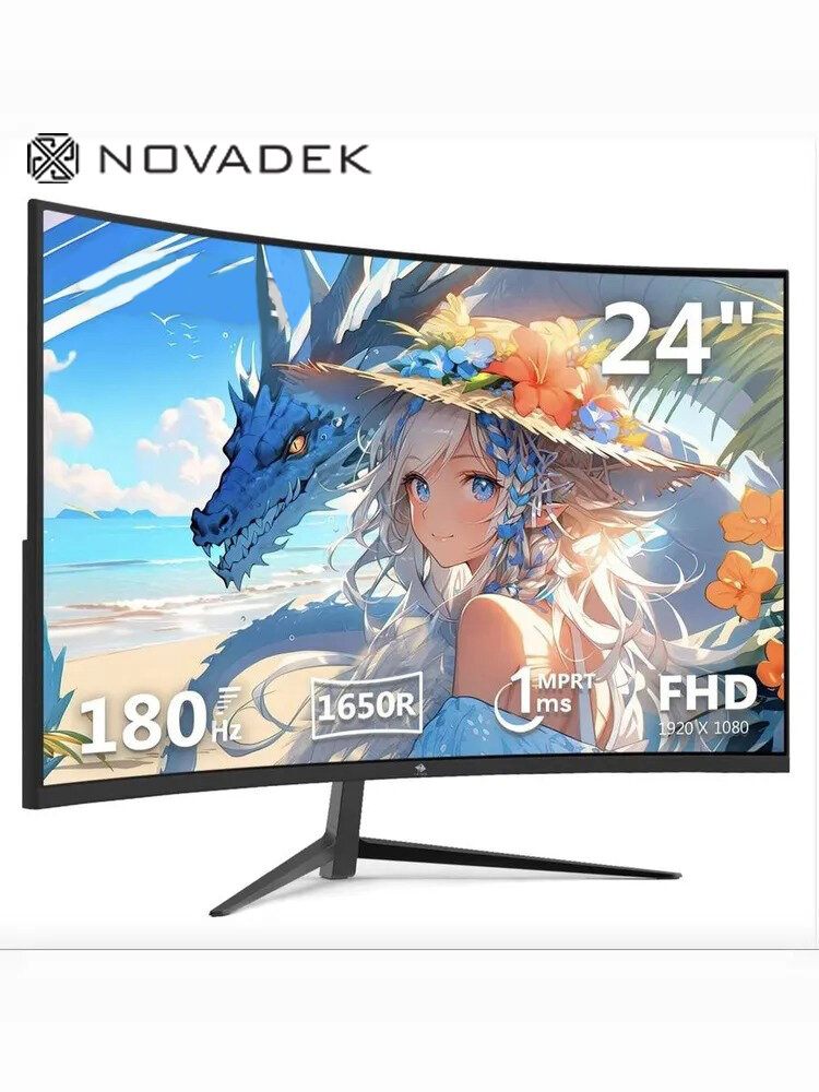 Игровой монитор 24" 2800R 180HZ изогнутый (черный)