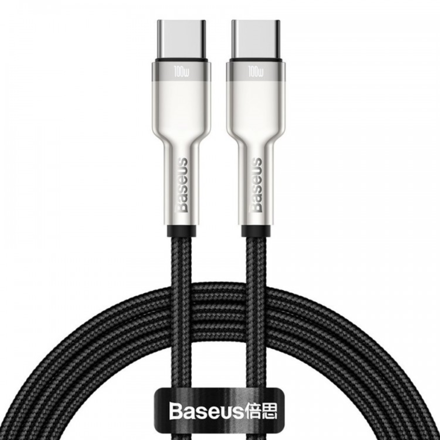 USB кабель BASEUS CATJK-C01 100W Type-C на Type-C, 1м, быстрая зарядка — фото 1