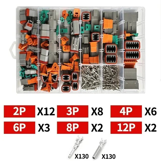 Комплект разъемов Deutsch DT серии DT04/06, D sets, 1 Sets