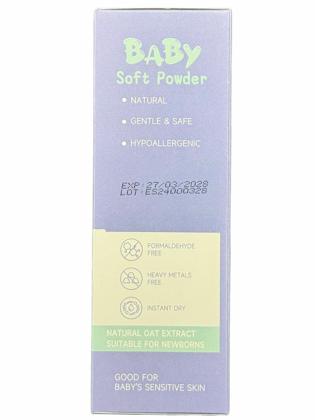 Детская присыпка "Baby Soft Powder" Dr.Rashel, гипоаллергенная, для чувствительной кожи, 100г — фото 1