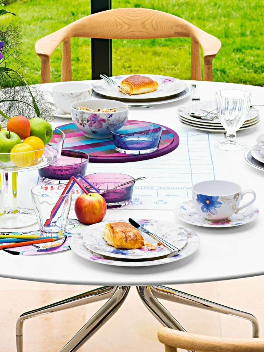 Сервировочная тарелка Mariefleur Gris Basic Villeroy & Boch, 30 см, Фарфор — фото 1