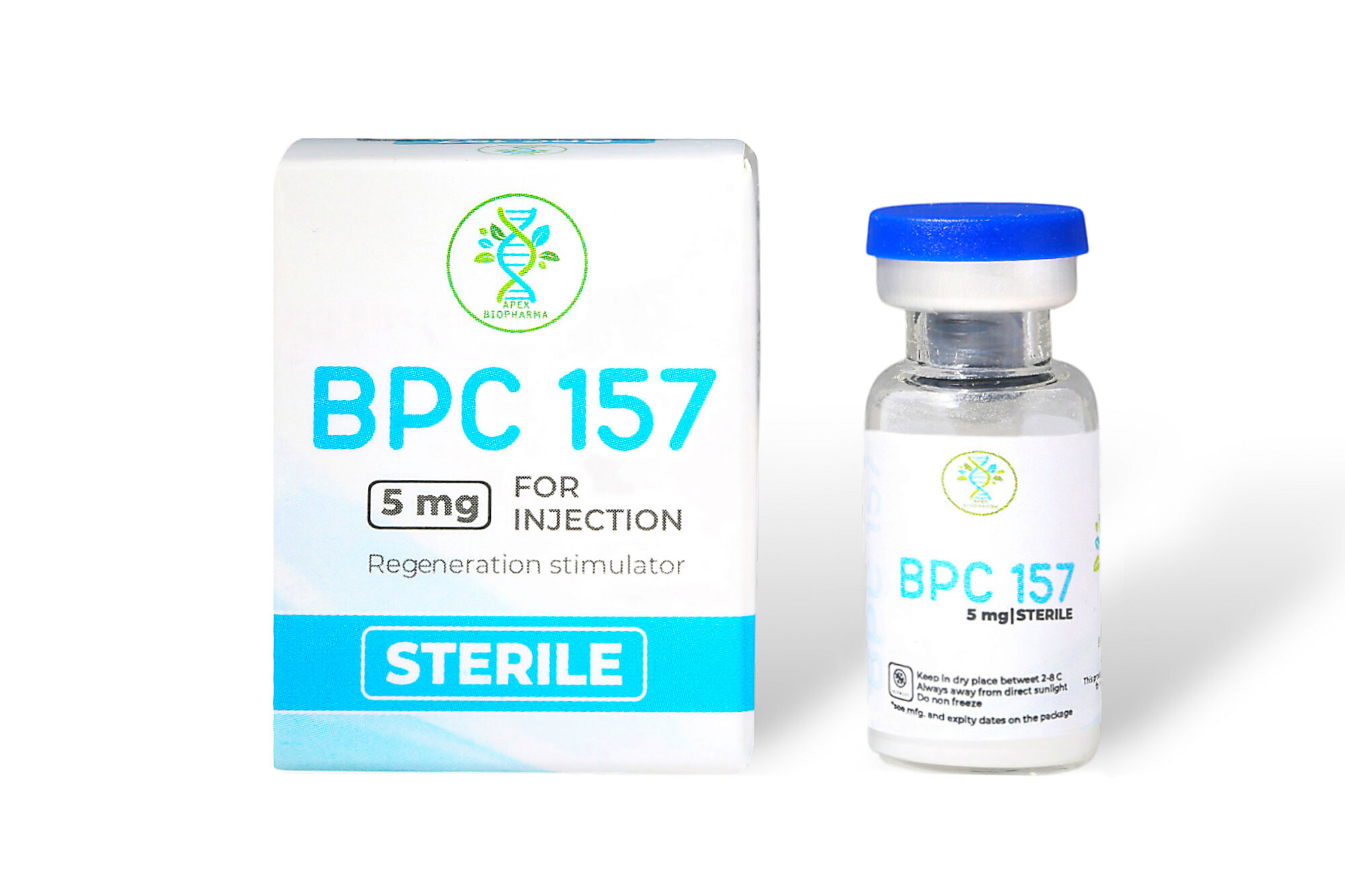 Пептид для заживления ран, желудка, суставов и связок BPC-157 Apex Bio 15 mg 3 vials/ БПС-157 Апекс Био 15 мг 3 флакона
