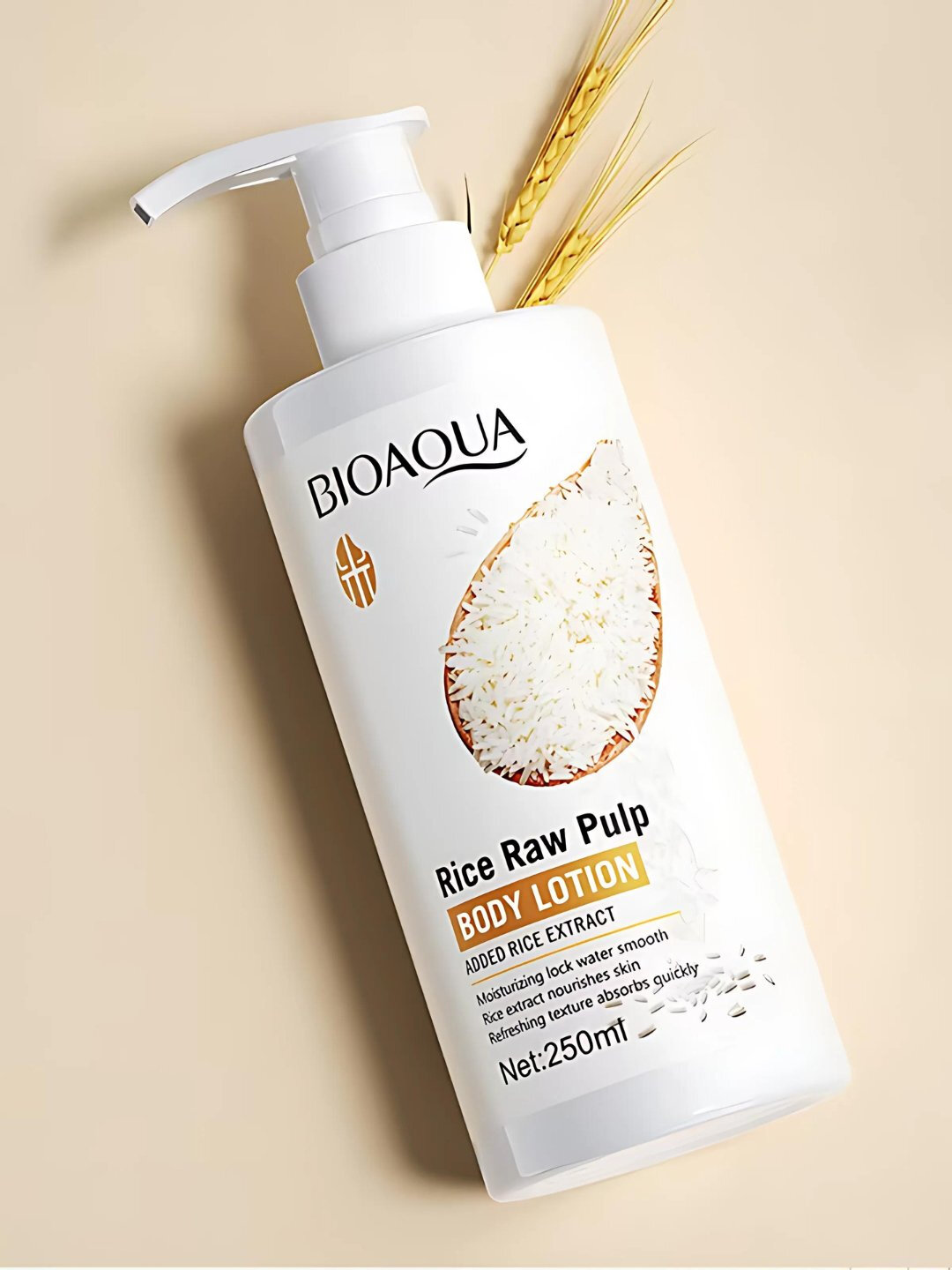 Лосьон для тела BIOAQUA с рисовым молочком, нежный, нежирный, увлажняющий, 250 мл
