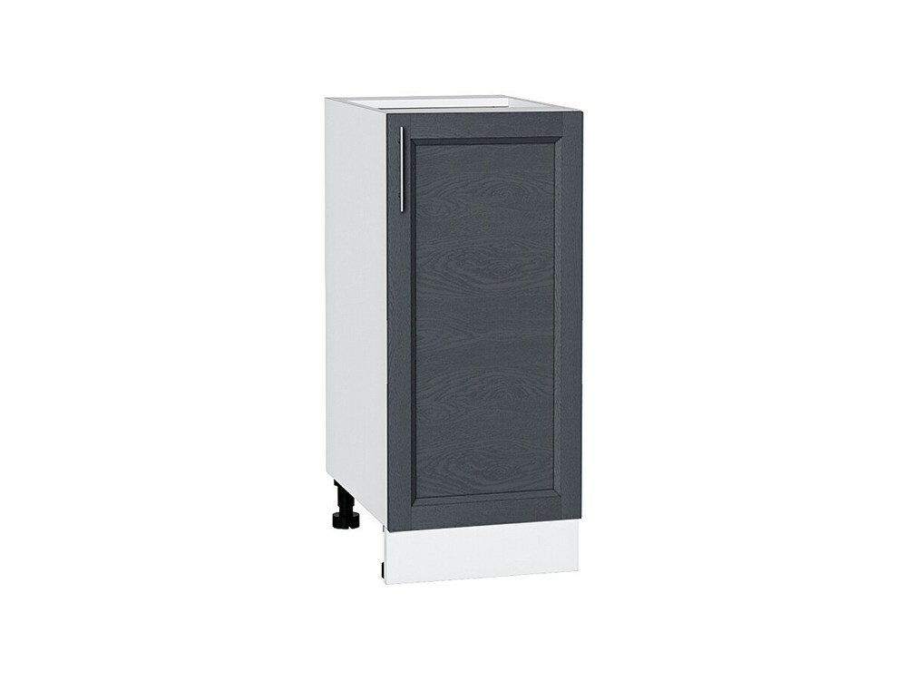 VVT Шкаф нижний с 1-ой дверцей Сканди Белый, Graphite Softwood, 350 В*Ш*Г 816*350*480, фасад МДФ Graphite Softwood, корпус Белый Graphite Softwood
