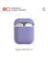 Силиконовый чехол COMMO Shield Case для Apple Airpods 1/2, Лаванд...