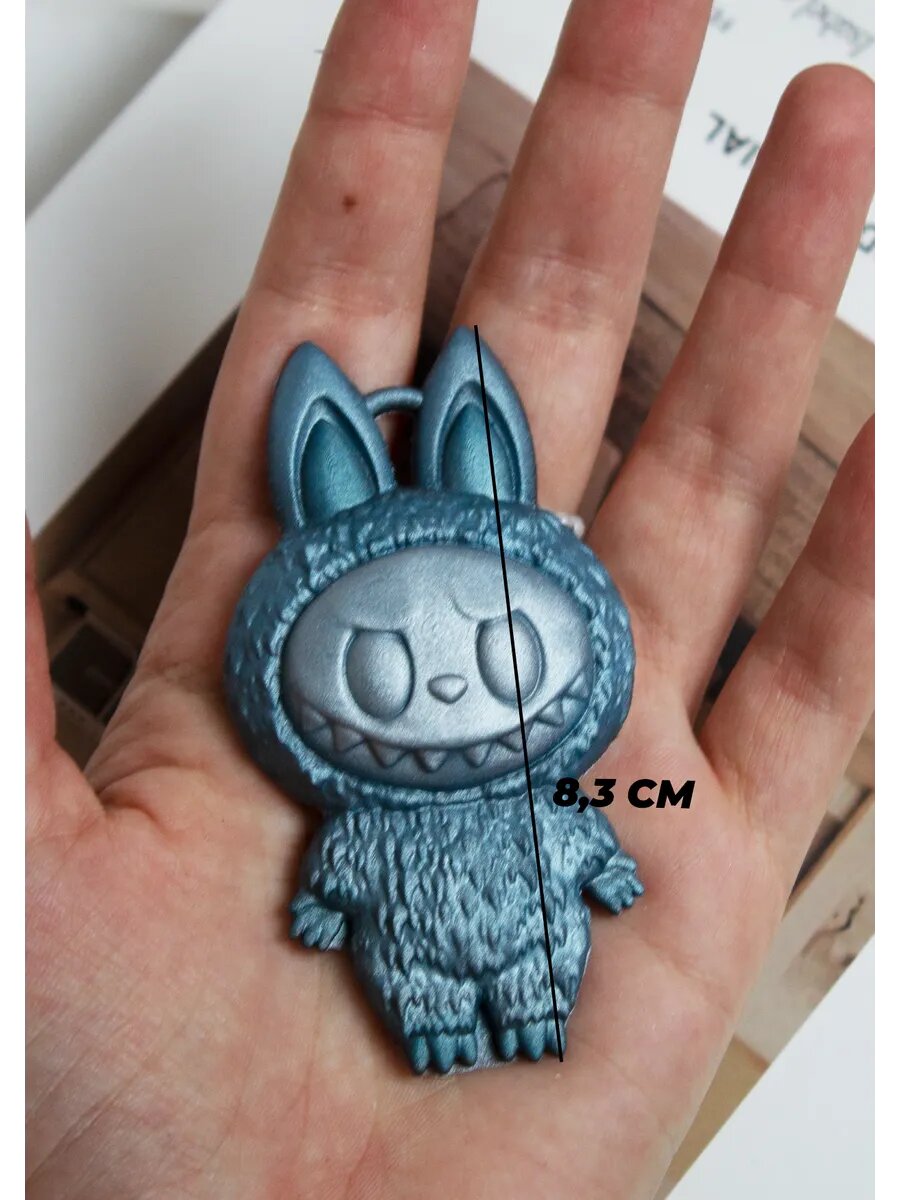 Силиконовая форма для творчества брелок Лабубу — фото 1