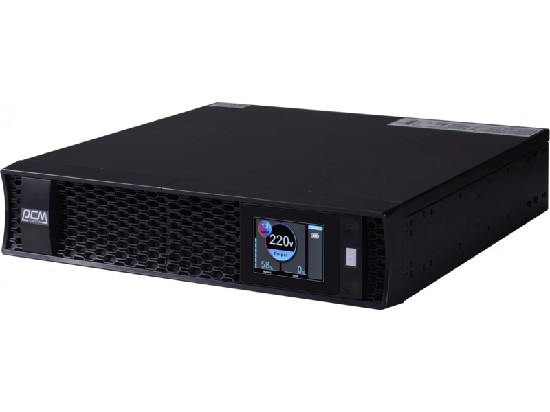 Источник бесперебойного питания Powercom Next, On-Line, 3000VA/3000W, Rack/Tower, 8*IEC320-C13 + 2*C19, LCD, Serial+USB, SmartSlot, подкл. доп. батарей (2027233)