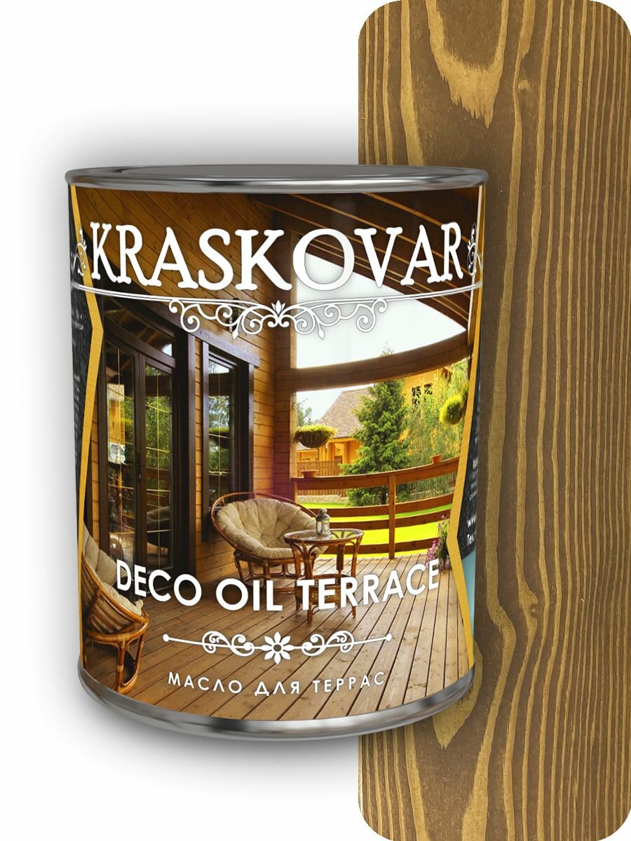 Масло для террас Kraskovar Deco Oil Terrace 0,75л - 1шт.