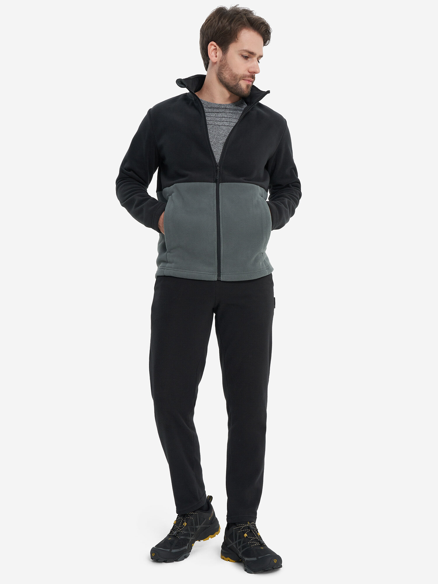 Джемпер Northland, размер 56-58, черный, серый — фото 1