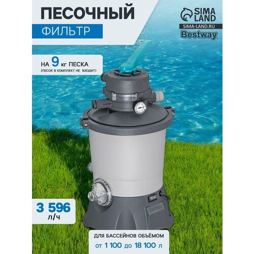 Фильтр-насос Bestway 58515, 220-240V, 3596 л/ч, для бассейна, песочный