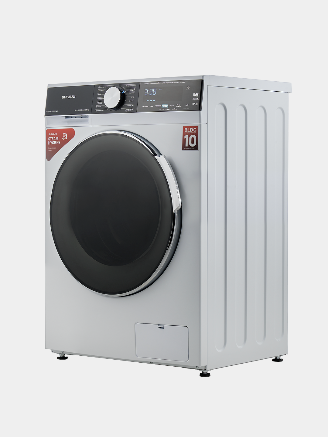 Стиральная машина SHIVAKI SHIV-WM 0108 W Kaito - (8 kg) инверторный двигатель, A+++