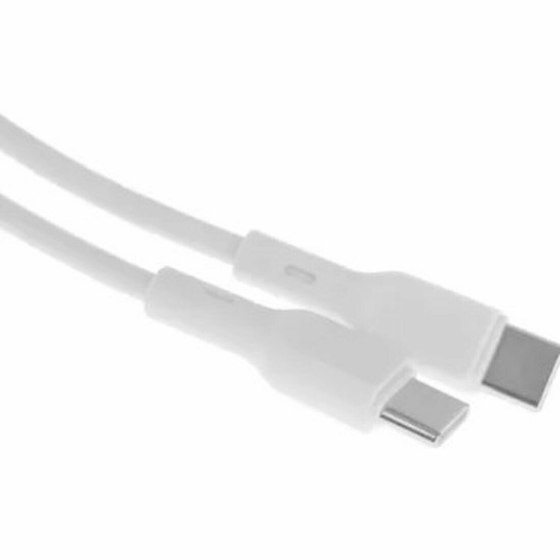 Кабель Borasco Fishbone, USB-C-USB-C, белый, 65Вт, 2м