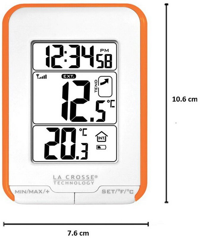 Обзор: Термометр LaCrosse WS6810 с наружным датчиком оранжевый