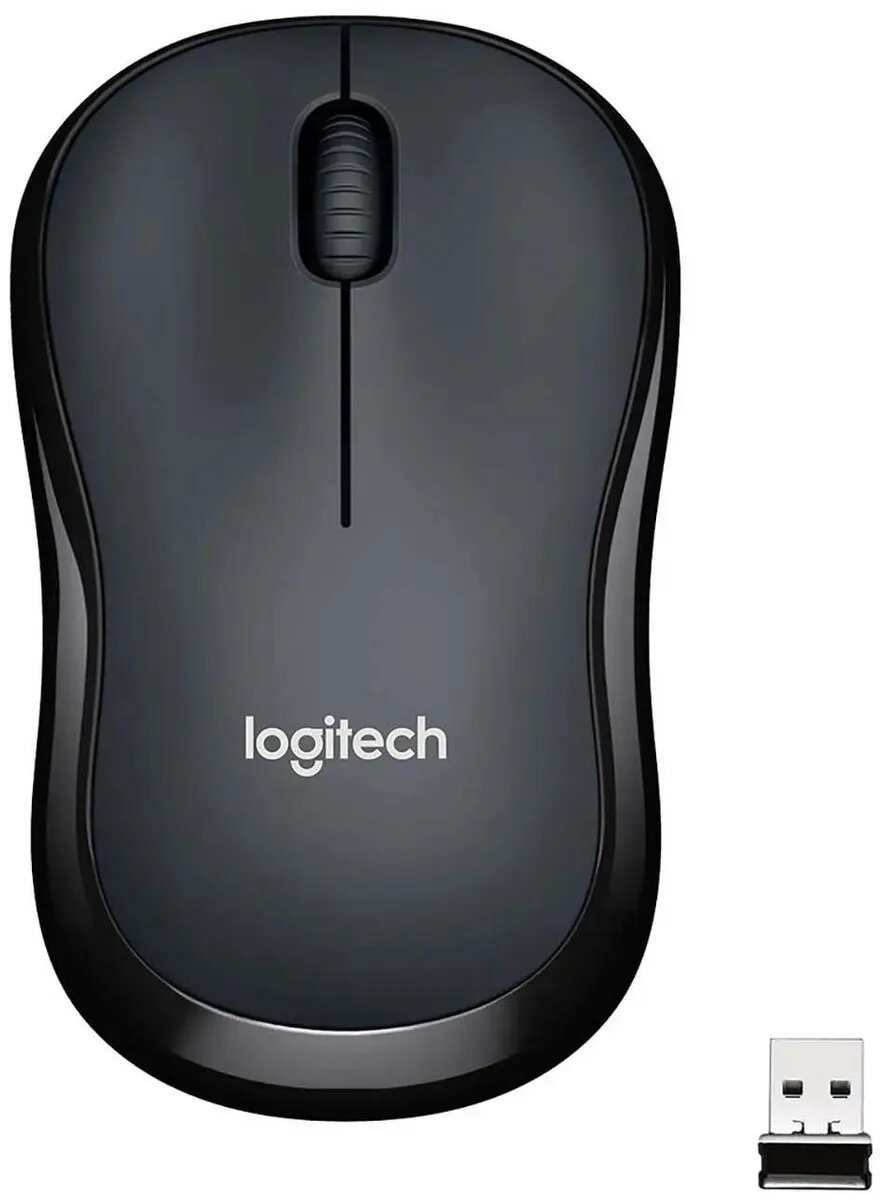 Мышь беспроводная Logitech Silent M220 Charcoal (910-004878/910-004895), темно-серый