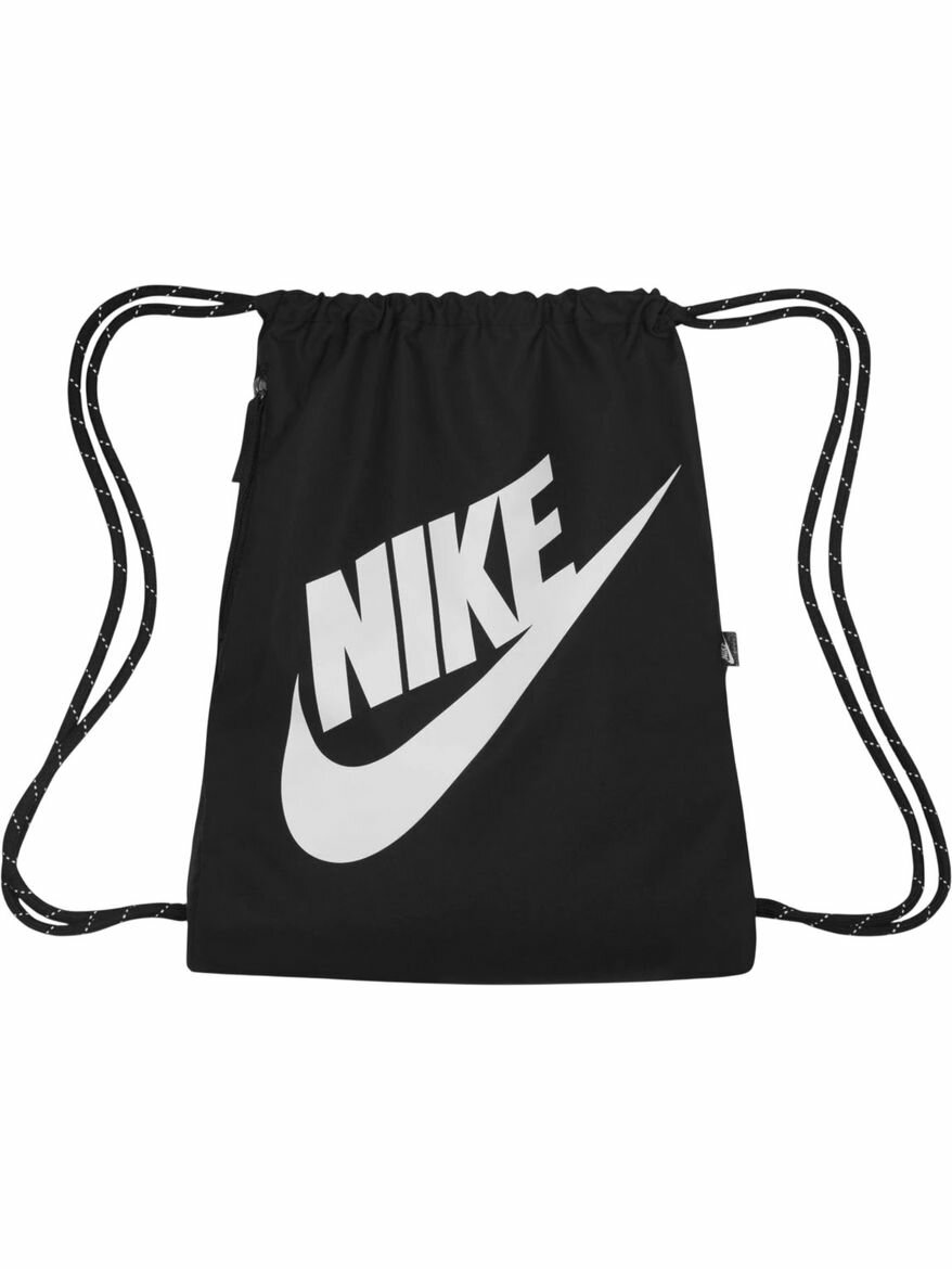 Мешок для обуви Nike NK HERITAGE DRAWSTRING черный 100% полиэстер 1х32х44