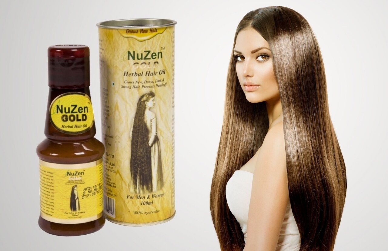 Масло для волос Ньюзен Голд марки Ньюзен (Nuzen Gold hair oil NuZen), 100 мл