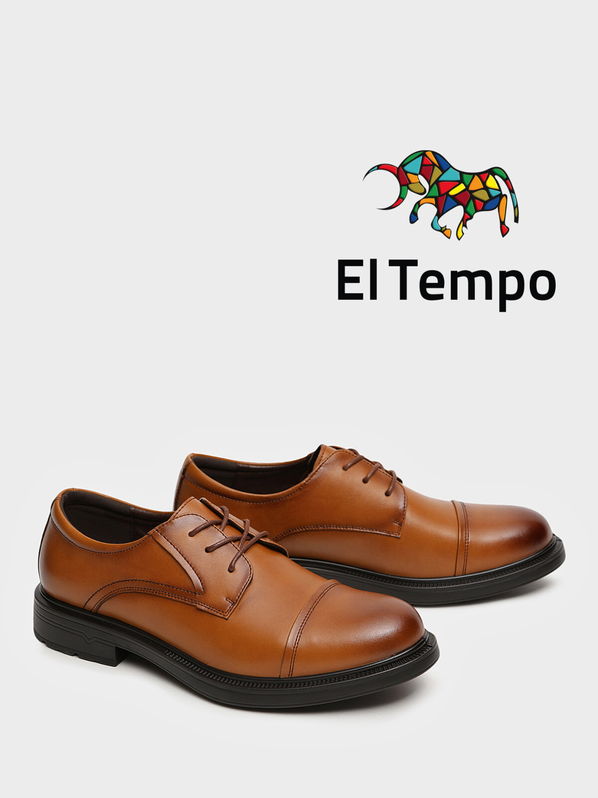 Полуботинки El Tempo, размер 43, рыжий