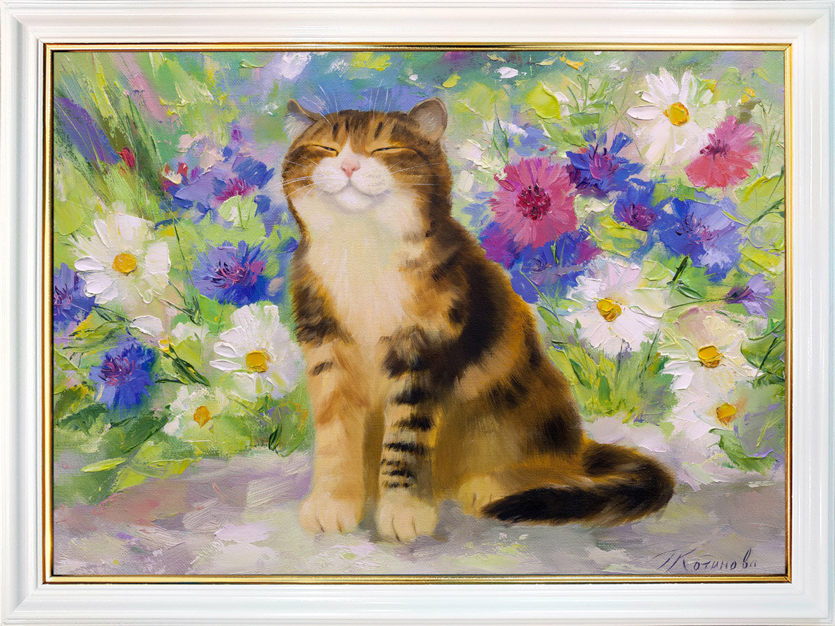 Картина "Дачник" 30х40 см, художник - Котинова Галина. Арт. КГ5-30х40