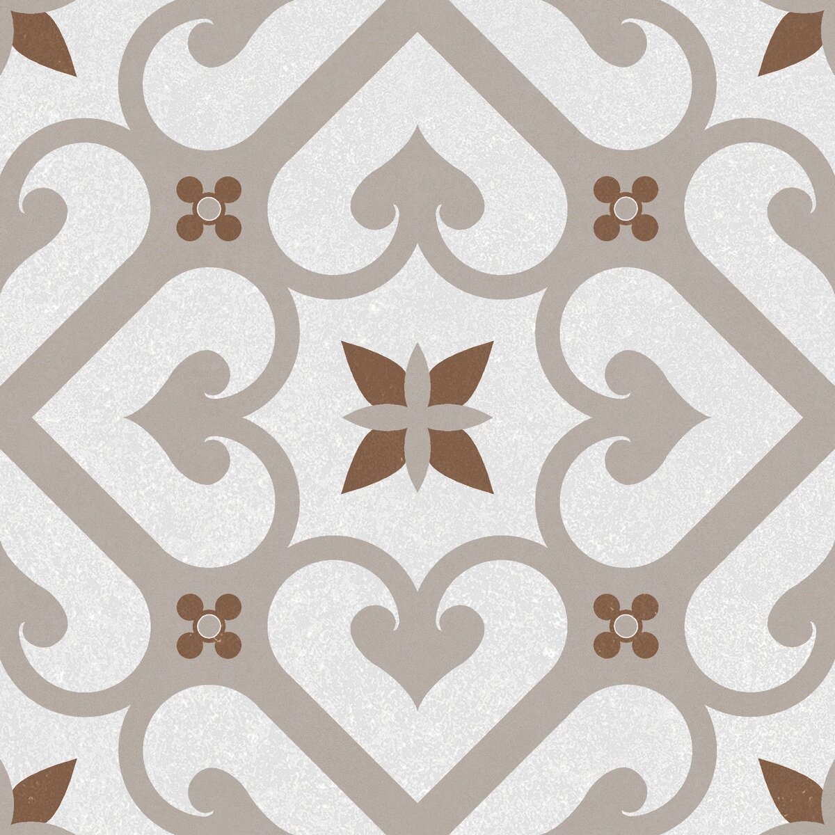 Керамогранит Motto Clay Decor Matt 20x20 N100109 орнамент матовая Износостойкая Мелкоформатная Морозостойкая морозостойкая