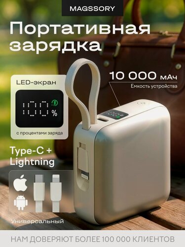 Изображение товара Портативная зарядка для смартфона пауэрбанк