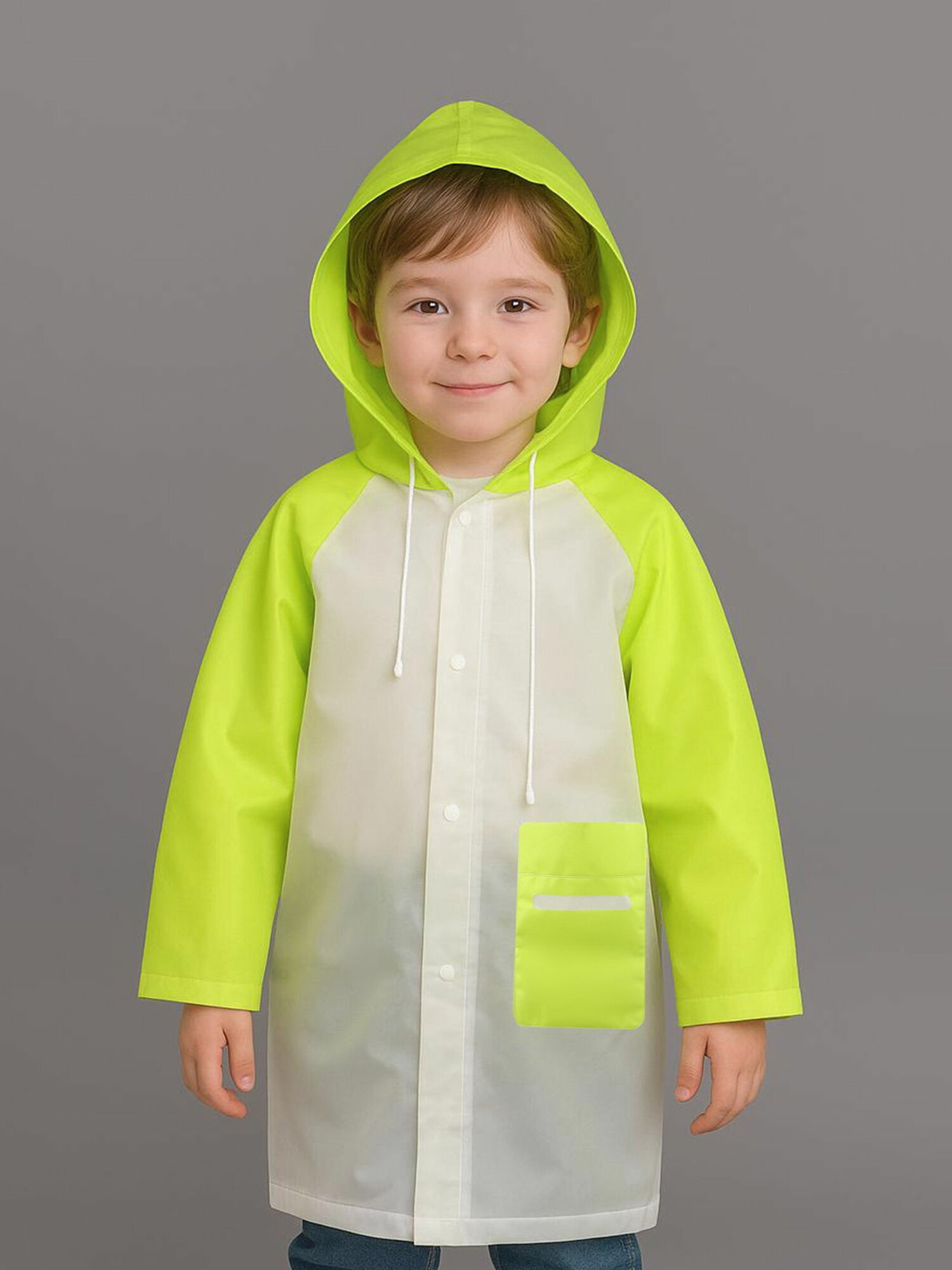 Плащ-дождевик ONLYTOP размер M(100-110) зеленый