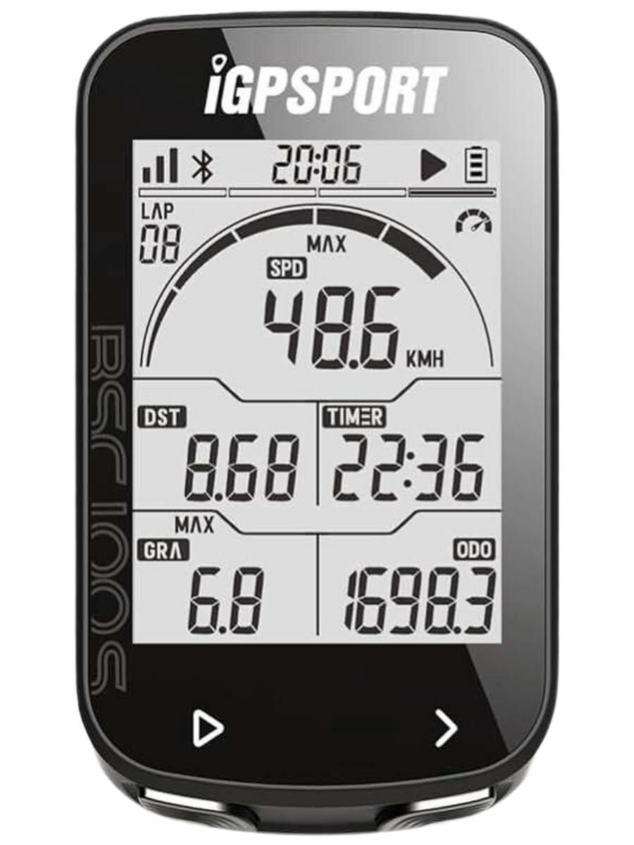 Велокомпьютер iGPSPORT, 04-200240, BSC100S - GPS навигатор, дисплей 2.6, 600mAh, USB Type-C, 67гр