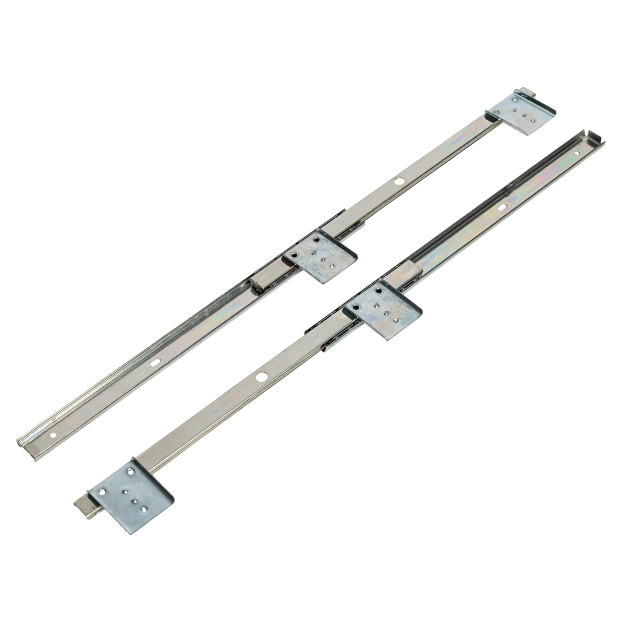Мебельные направляющие для клавиатуры 350 мм сталь цвет серебро